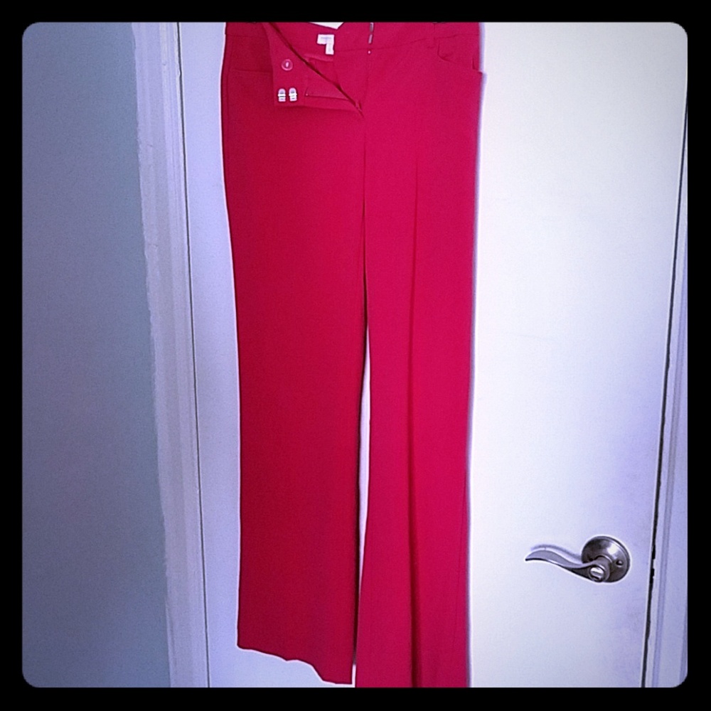 NY & Co Hot Pink Slacks (Pants)